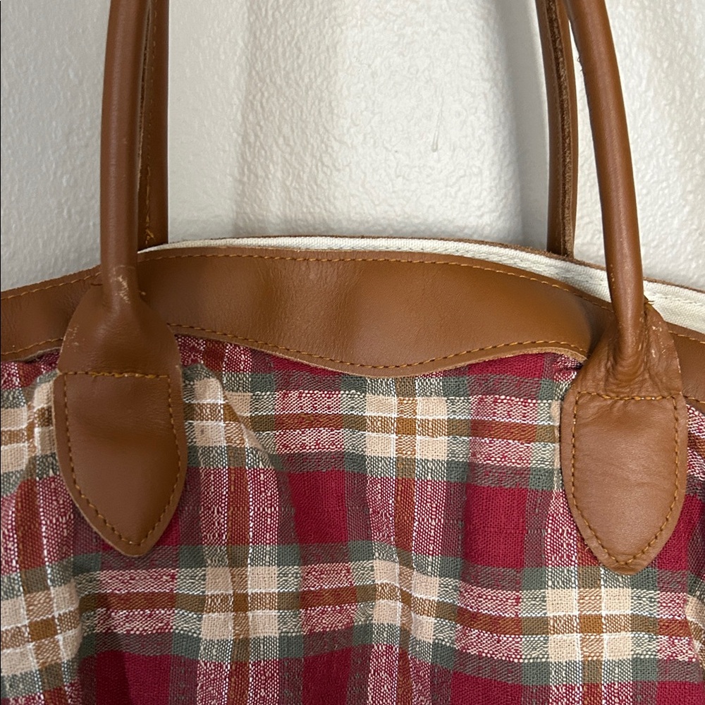 Longaberger Plaid Tote Bag - Picture 7 of 8